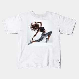 Harmony in Motion: The Evocative Elegance of Modern Jazz Dance Kids T-Shirt